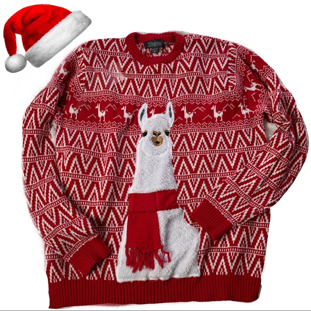 33 DEGREES CHRISTMAS SWEATER SZ M